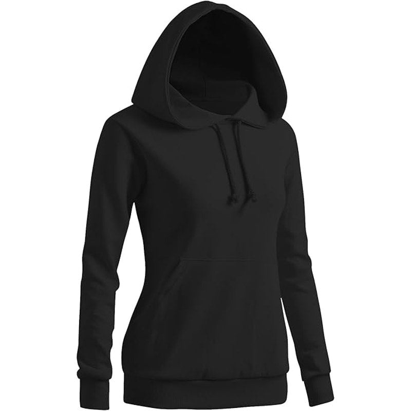 CLOVERY Women's Solid Hoodie Pocket Long Sleeve Hoodie