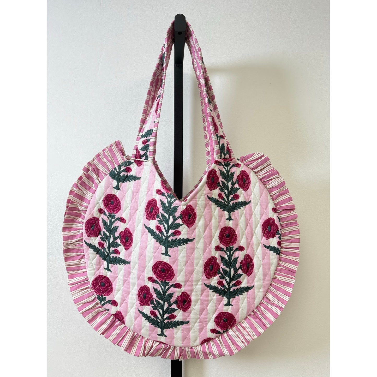 POL Floral Quilted Tote Bag – One Size