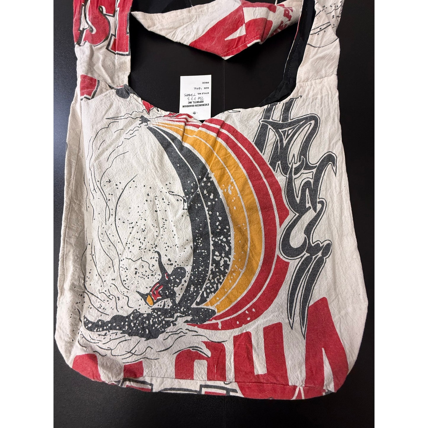 Aloha Flour Sack Purse Bag Cotton Tote Vintage Look Feed Sack Cross Body