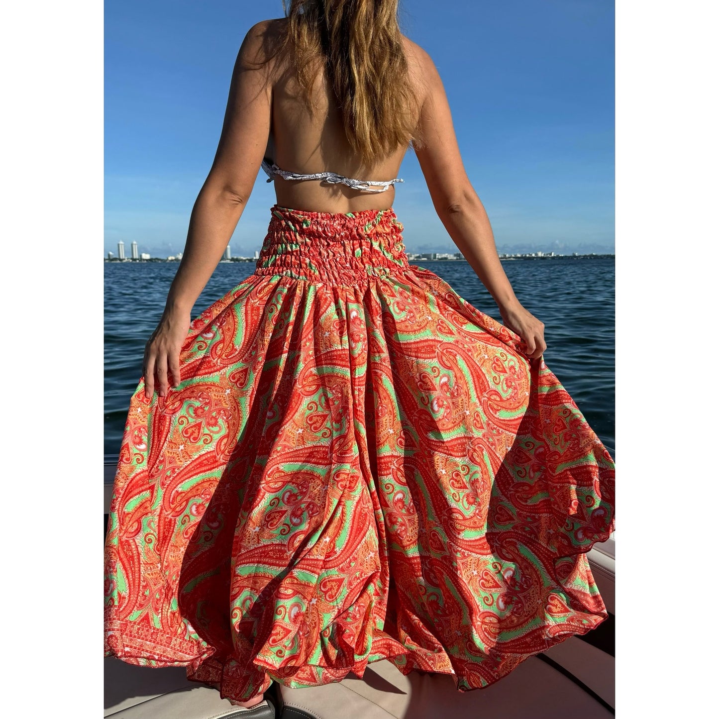 Maxi Pants Wide Leg High Waisted