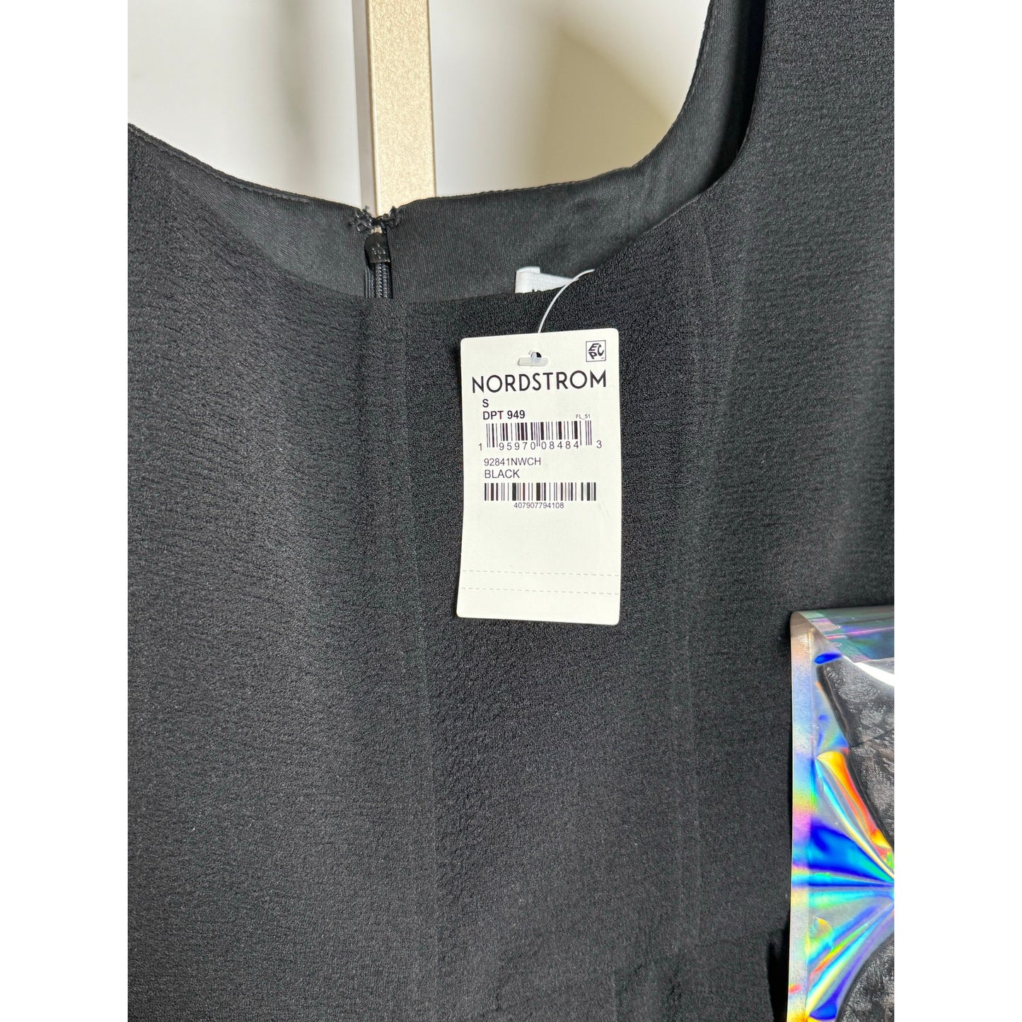 WAYF Jourdan Sloane Mini Dress Women's Long Sleeve Pleated Black NWT