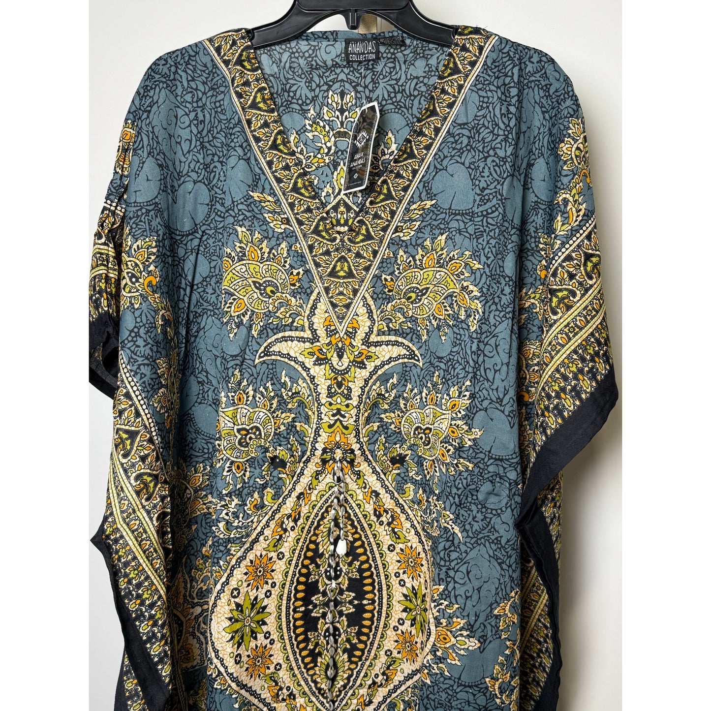 Women's Kaftan Print Kimono Stylish Loungewear, Beach Cover-Up