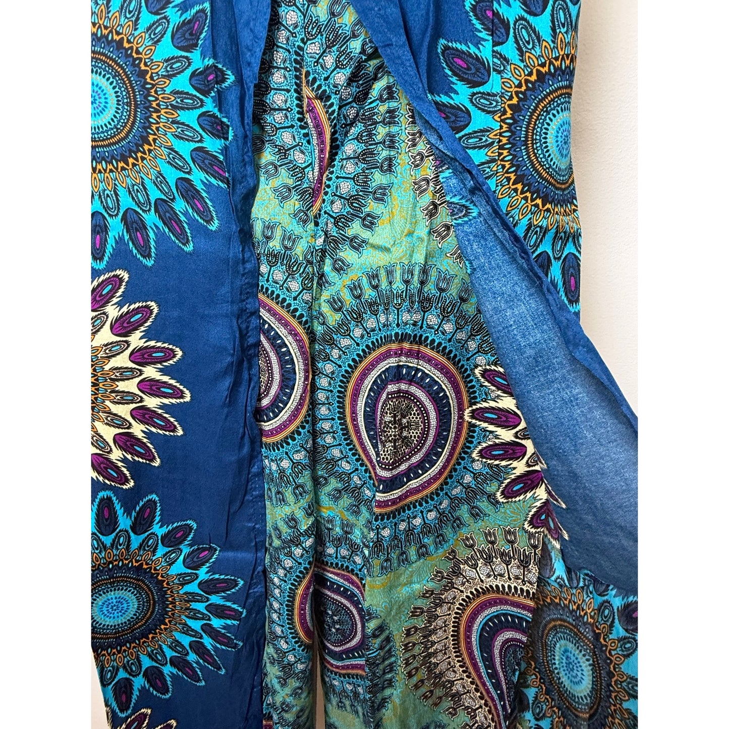 Boho Wide-Leg Wrap Pants – One Size