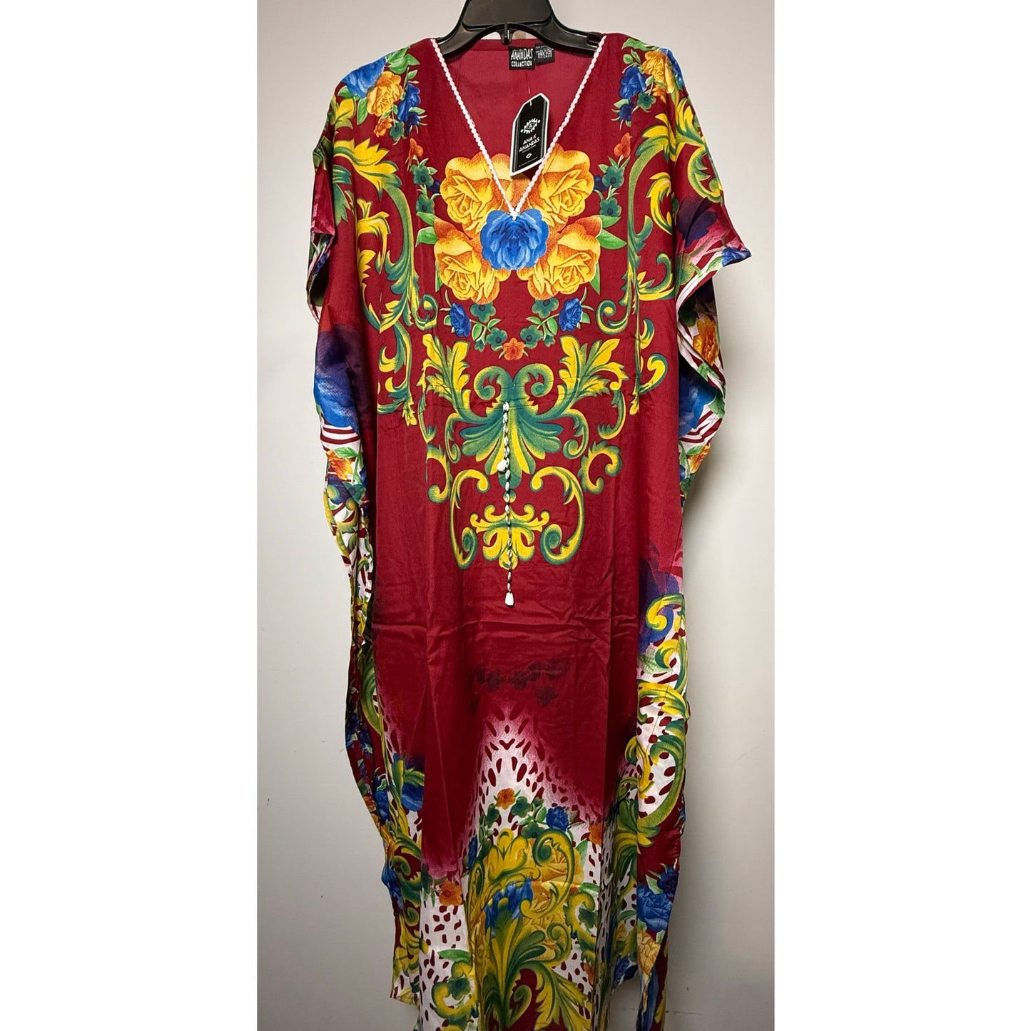 Maxi long Kaftan Women's Maxi Dress, Cover-Ups, One Size