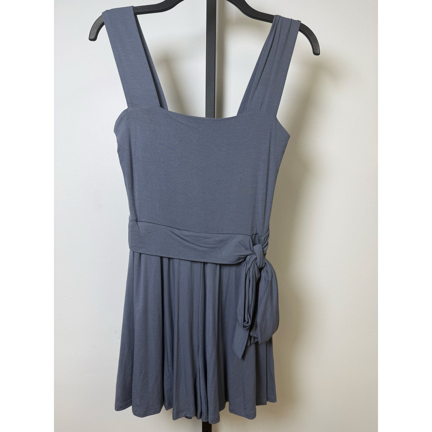 Waist Tie Wide Leg Romper
