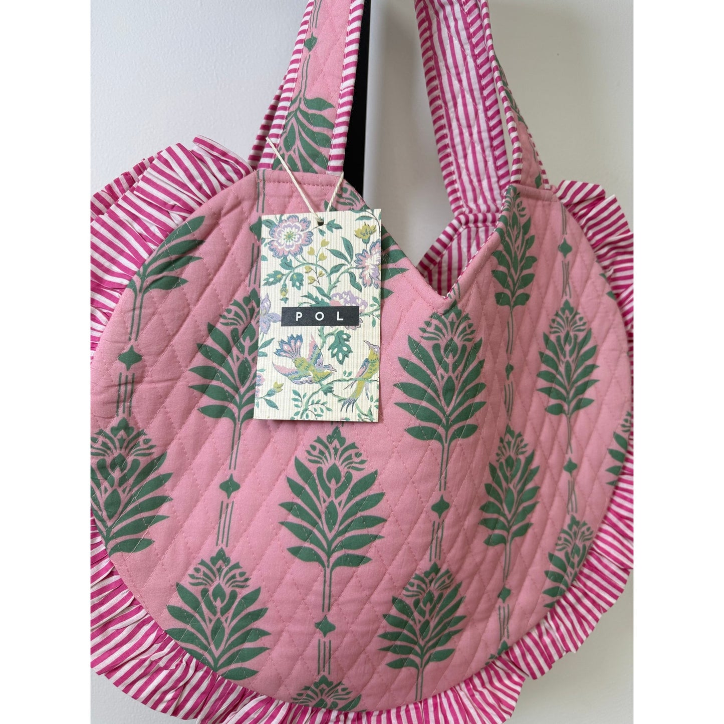 POL Floral Quilted Tote Bag – One Size