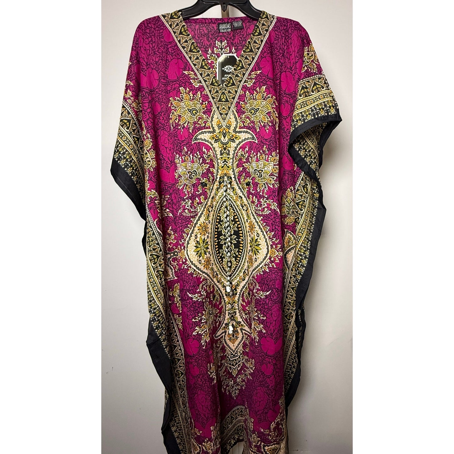 Women's Kaftan Print Kimono Stylish Loungewear, Beach Cover-Up