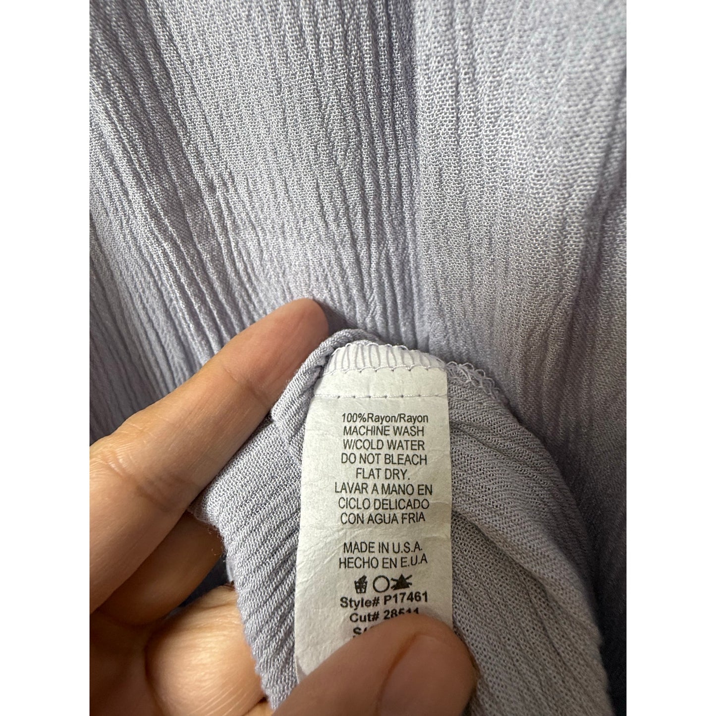 Wide smock waist wide leg pant