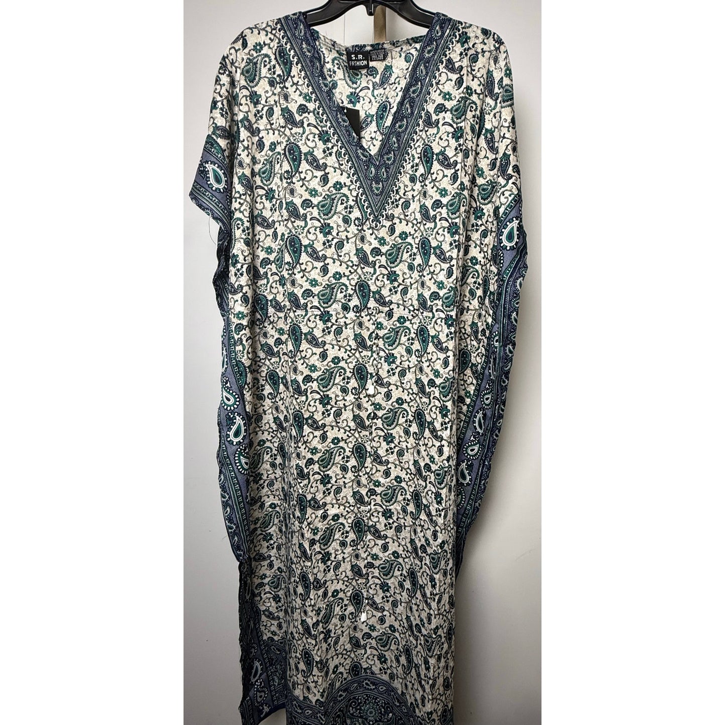 Paisley floral chain Kaftan Dresses for Women Beach Coverups, One Size Kaftans