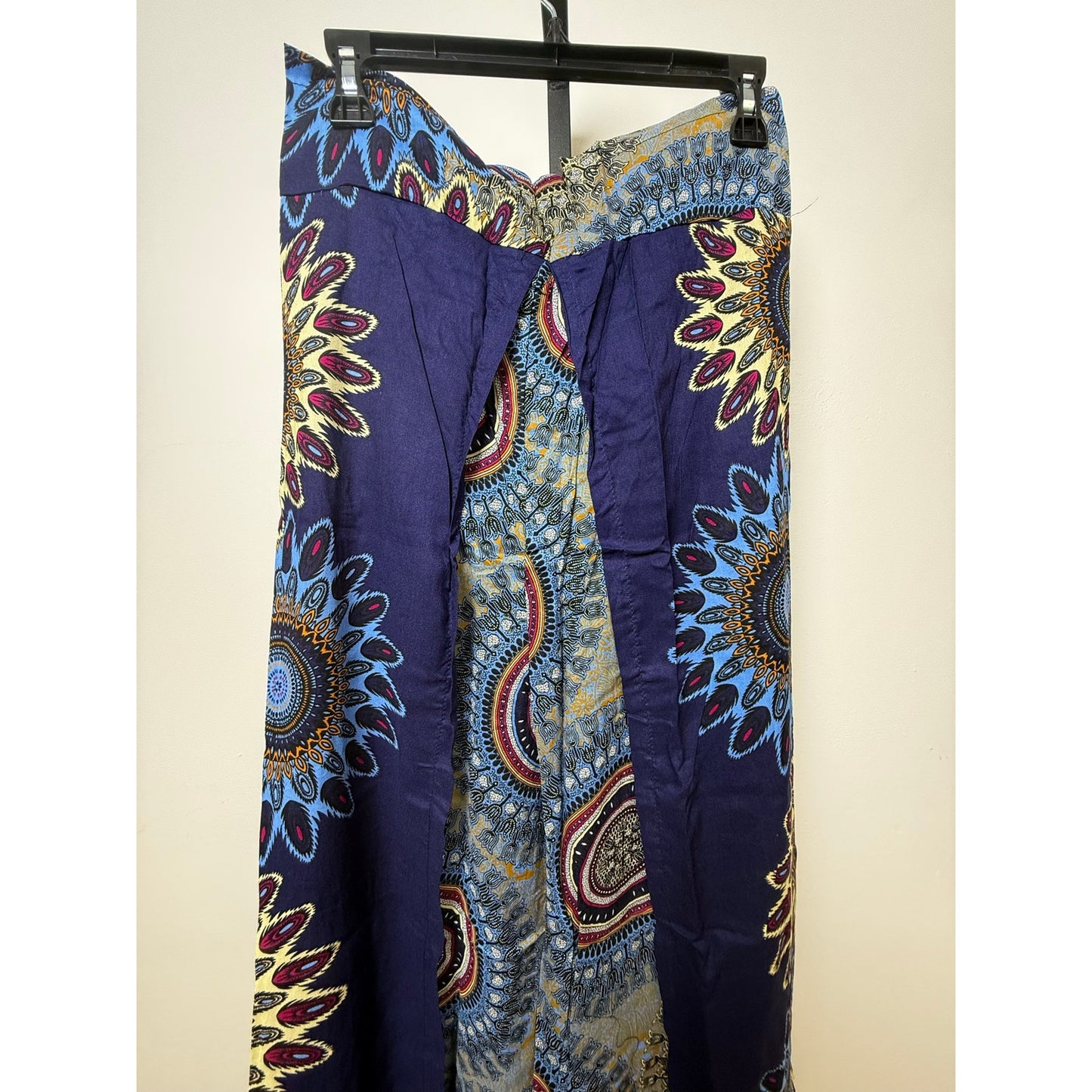 Boho Wide-Leg Wrap Pants – One Size
