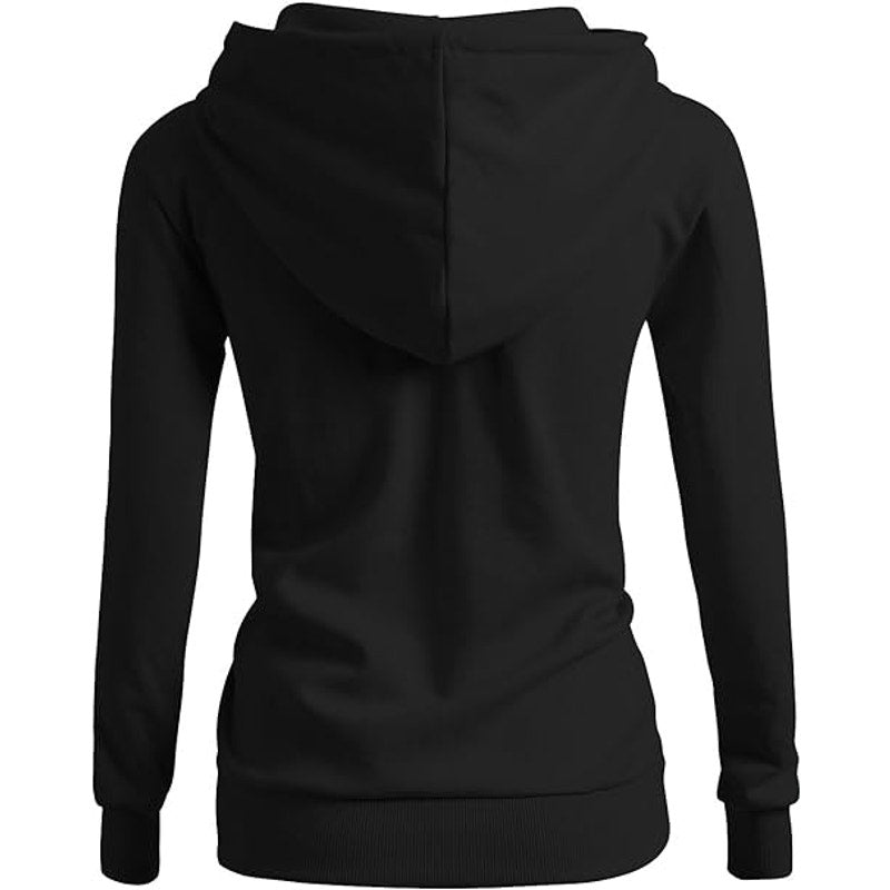 CLOVERY Women's Solid Hoodie Pocket Long Sleeve Hoodie