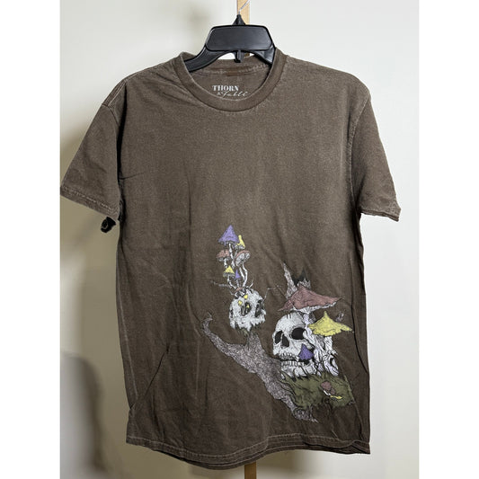 NWOT Mushroom Skull Double-Sided T-Shirt
