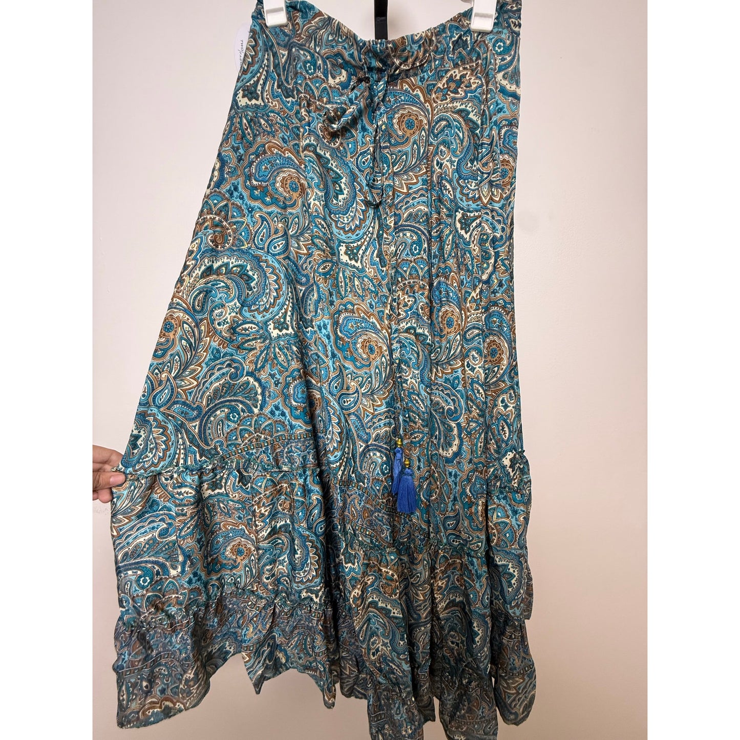 Boho Paisley Maxi Skirt