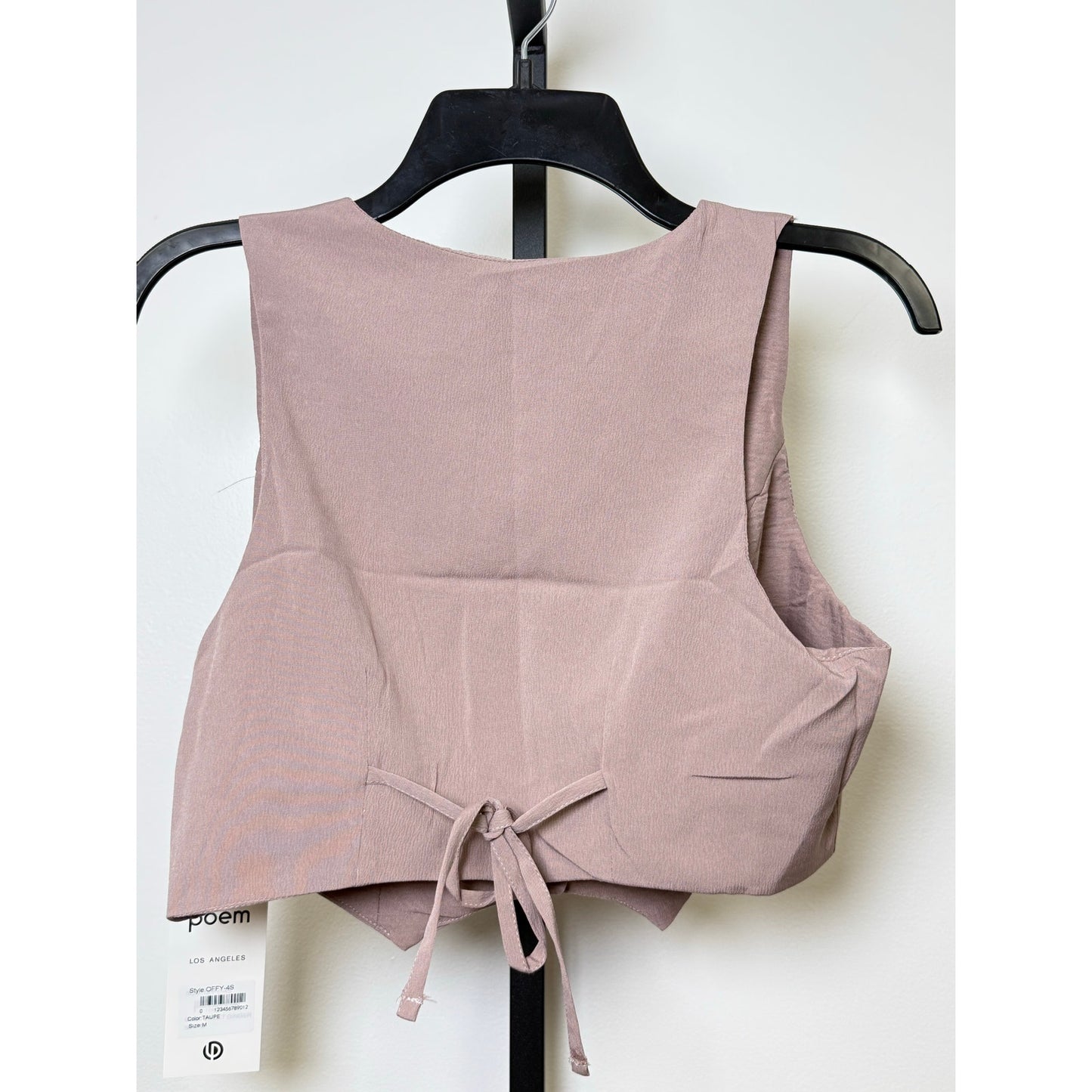 Textured Woven Vest With Pleated Short Set