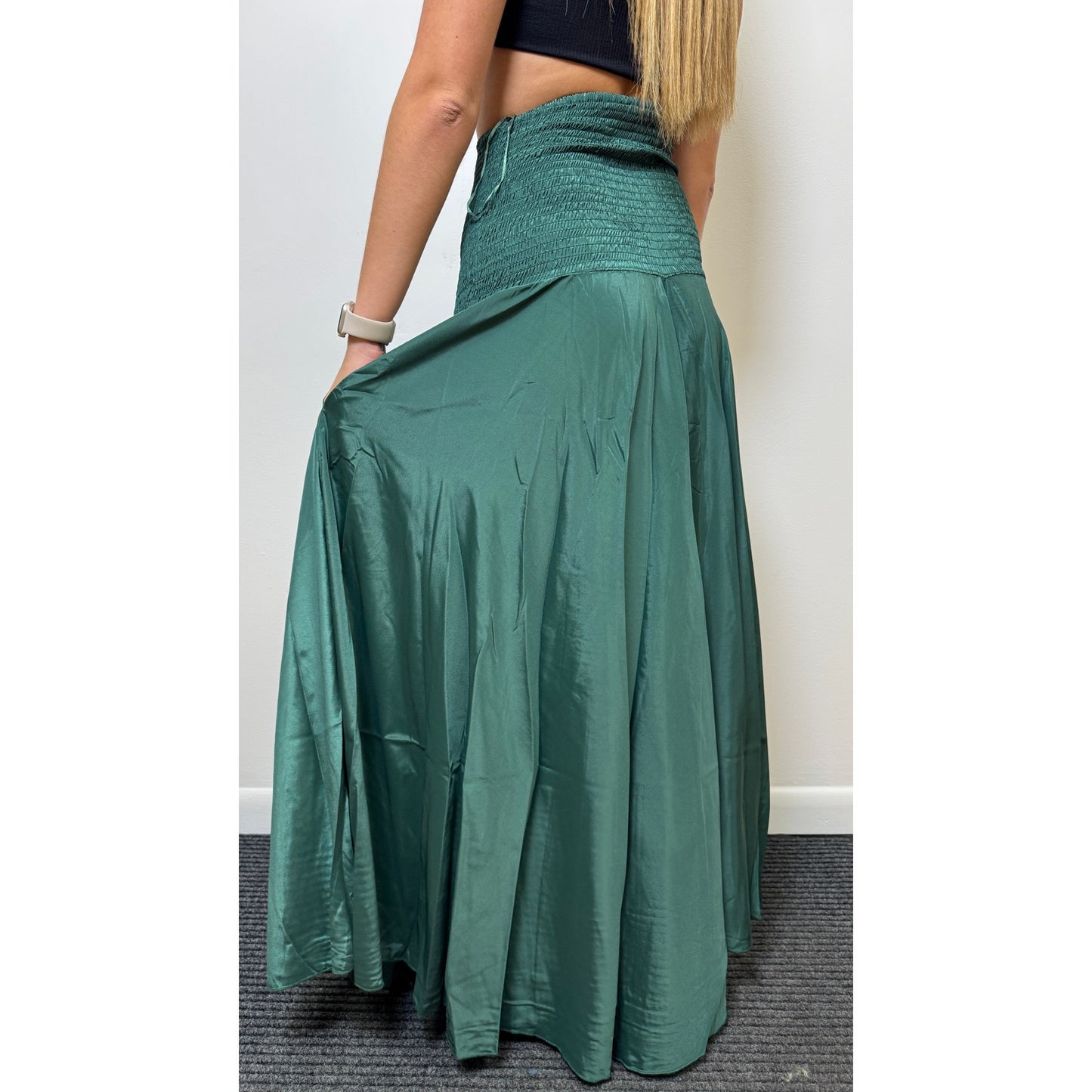 Waist Wide-Leg Pants
