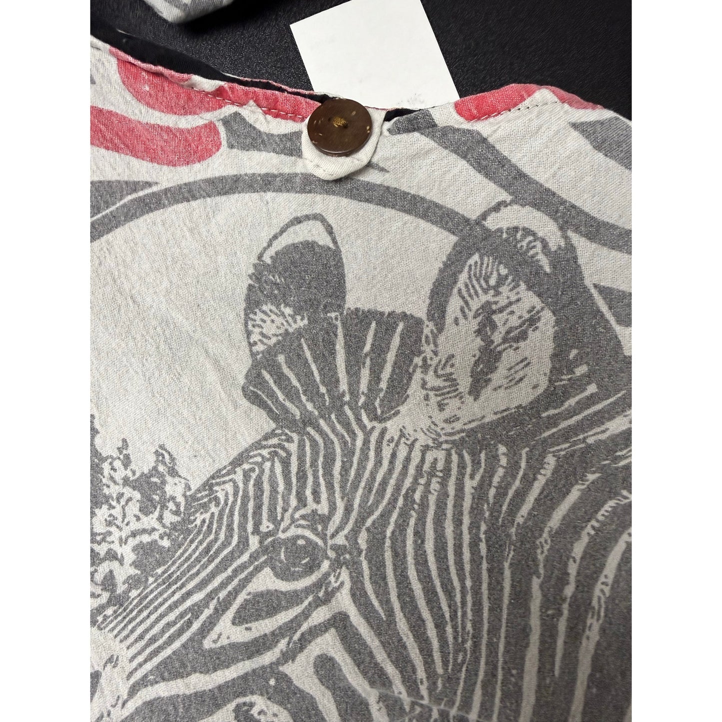 Zebra Flour Sack Purse Bag Cotton Tote Vintage Look Feed Sack Cross Body