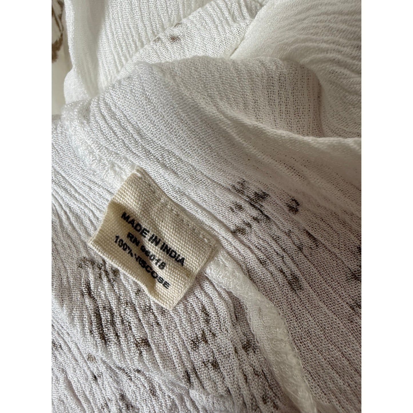 White Boho Embroidered Dress – NWT