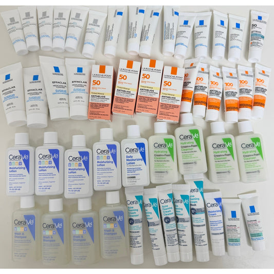 50-Piece CeraVe + La Roche-Posay Travel Size Bundle