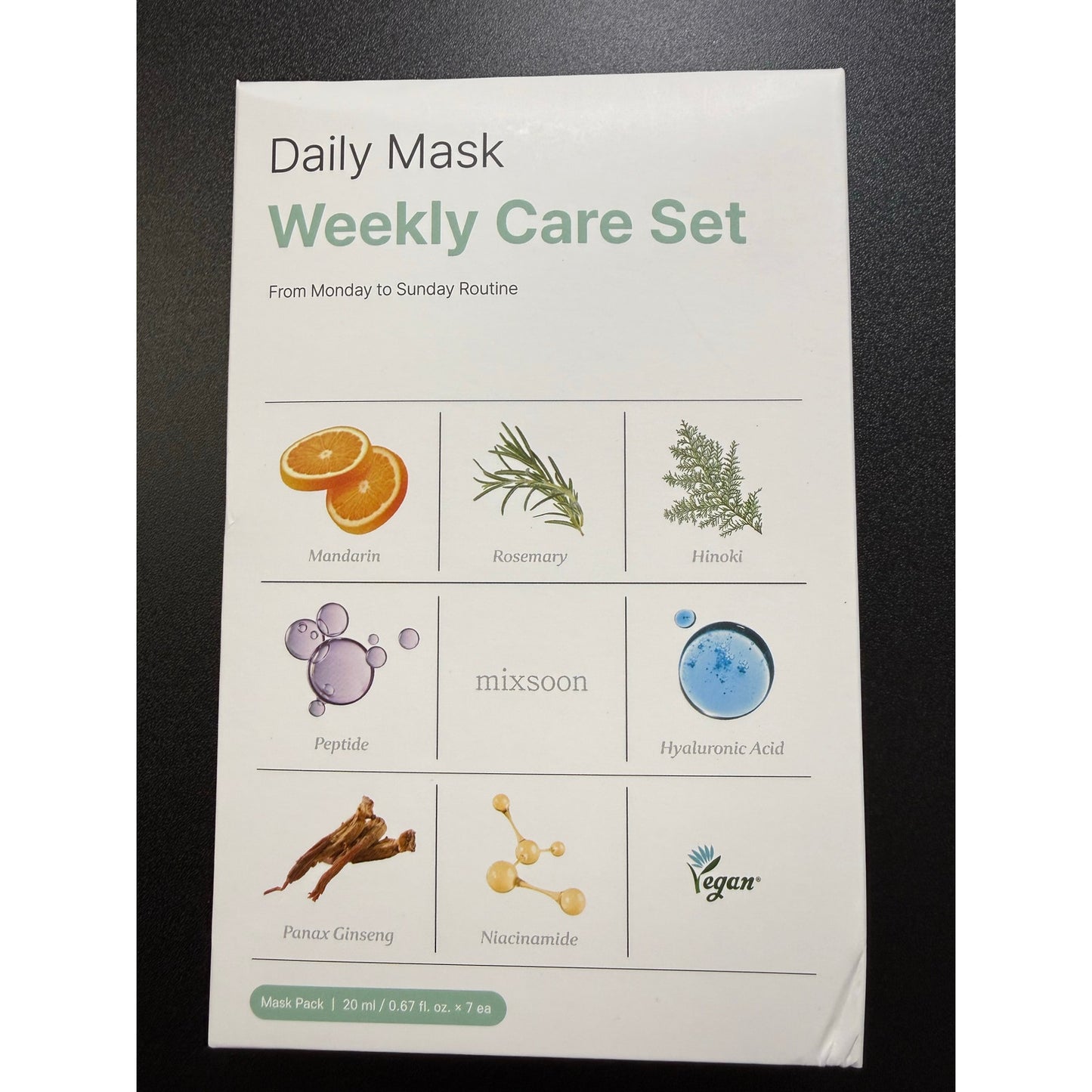 Mixsoon Daily Mask Weekly Care Set (7ea)