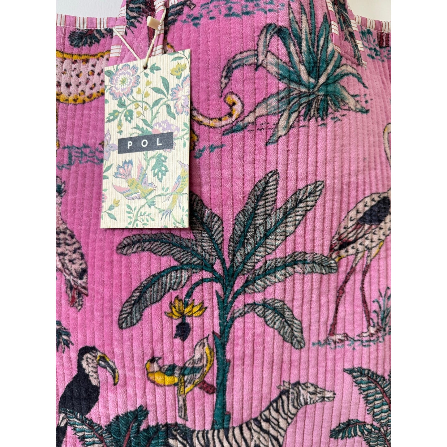 Quilted Floral POL Tote Bag