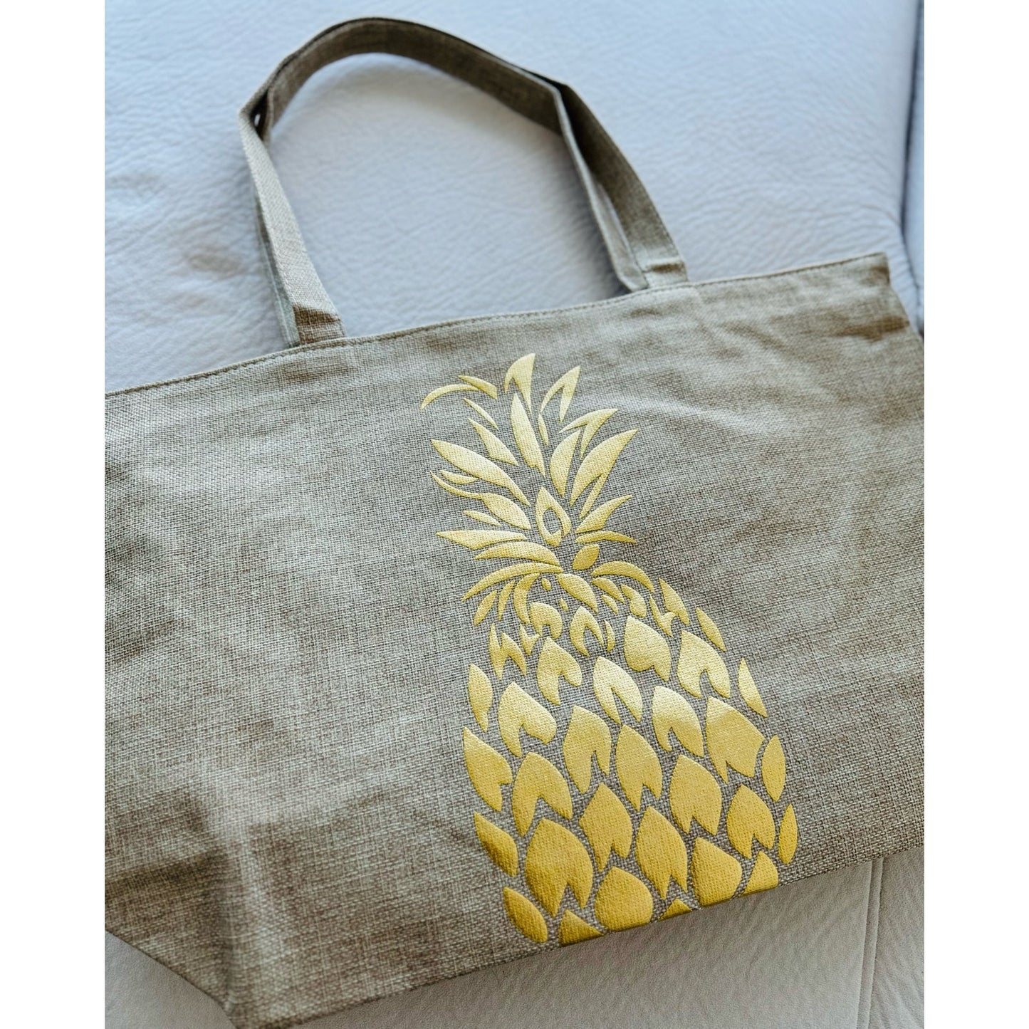 Pineapple Beach Bags Waterproof Large Pool Bag Shoulder Travel Tote Bags  Zipper
