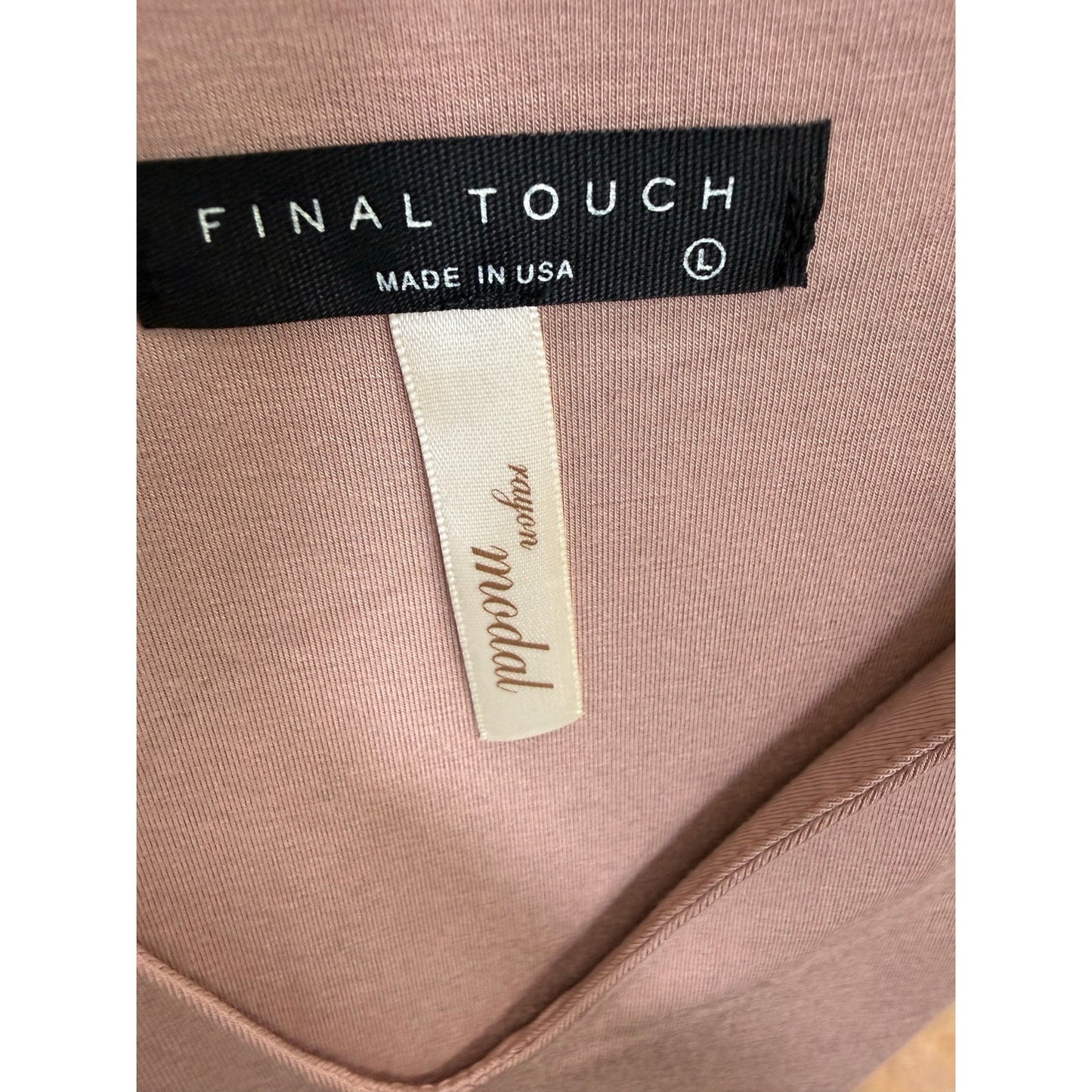 Mauve Sleeveless V-Neck Bodysuit- Final Touch (NWOT)