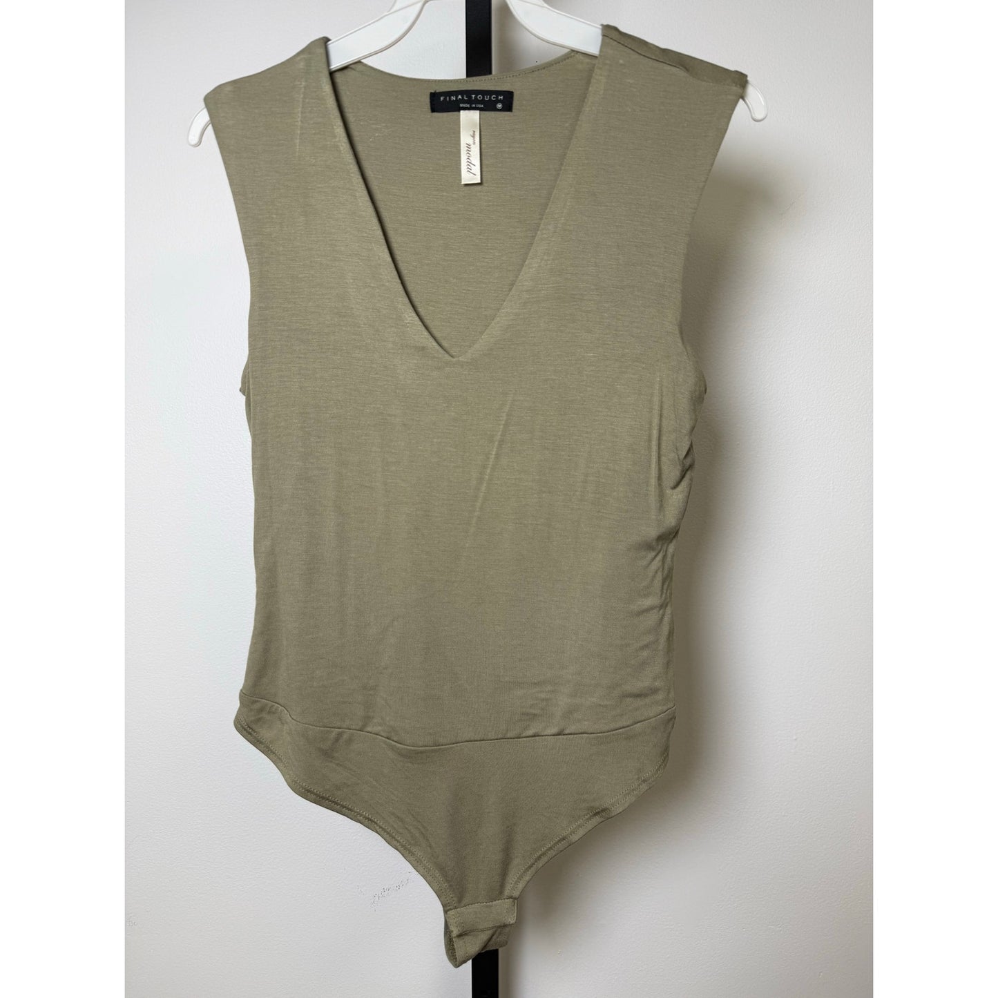 Sleeveless V-Neck Bodysuit- Final Touch (NWOT)