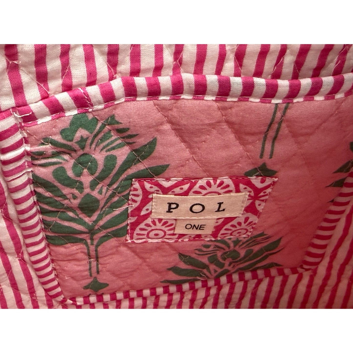 POL Floral Quilted Tote Bag – One Size