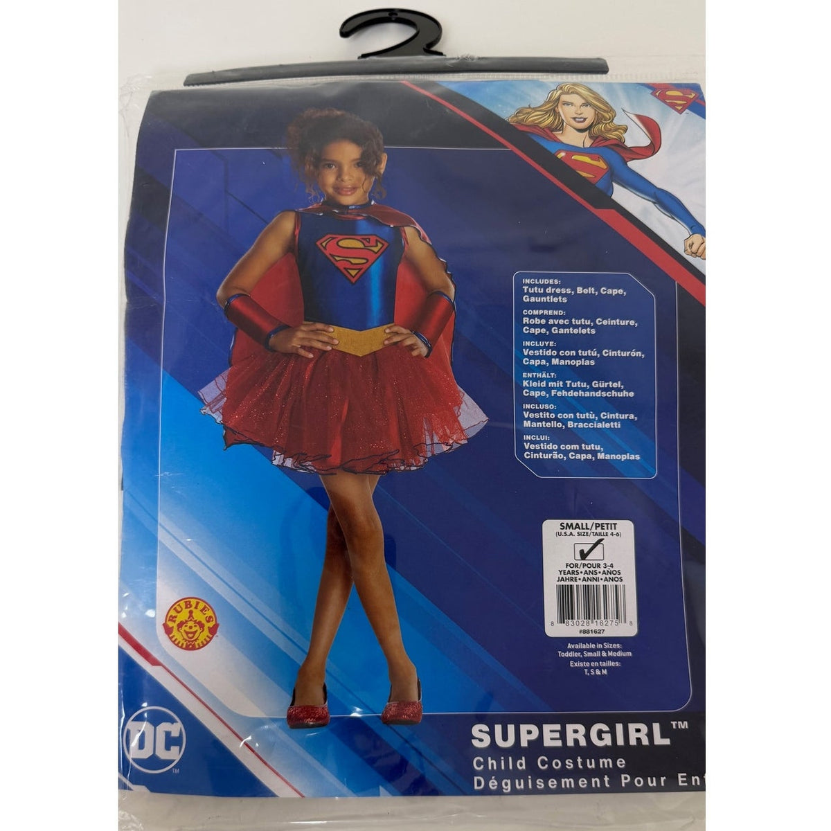 SuperGirl Child Costume Size 4-6