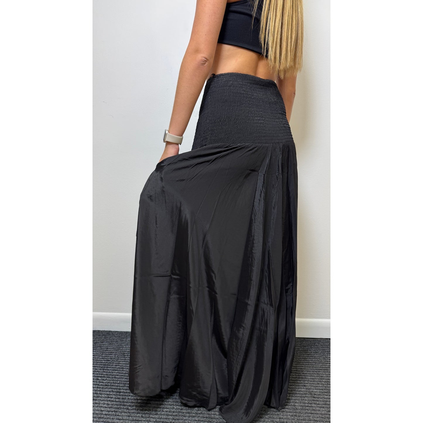 Waist Wide-Leg Pants