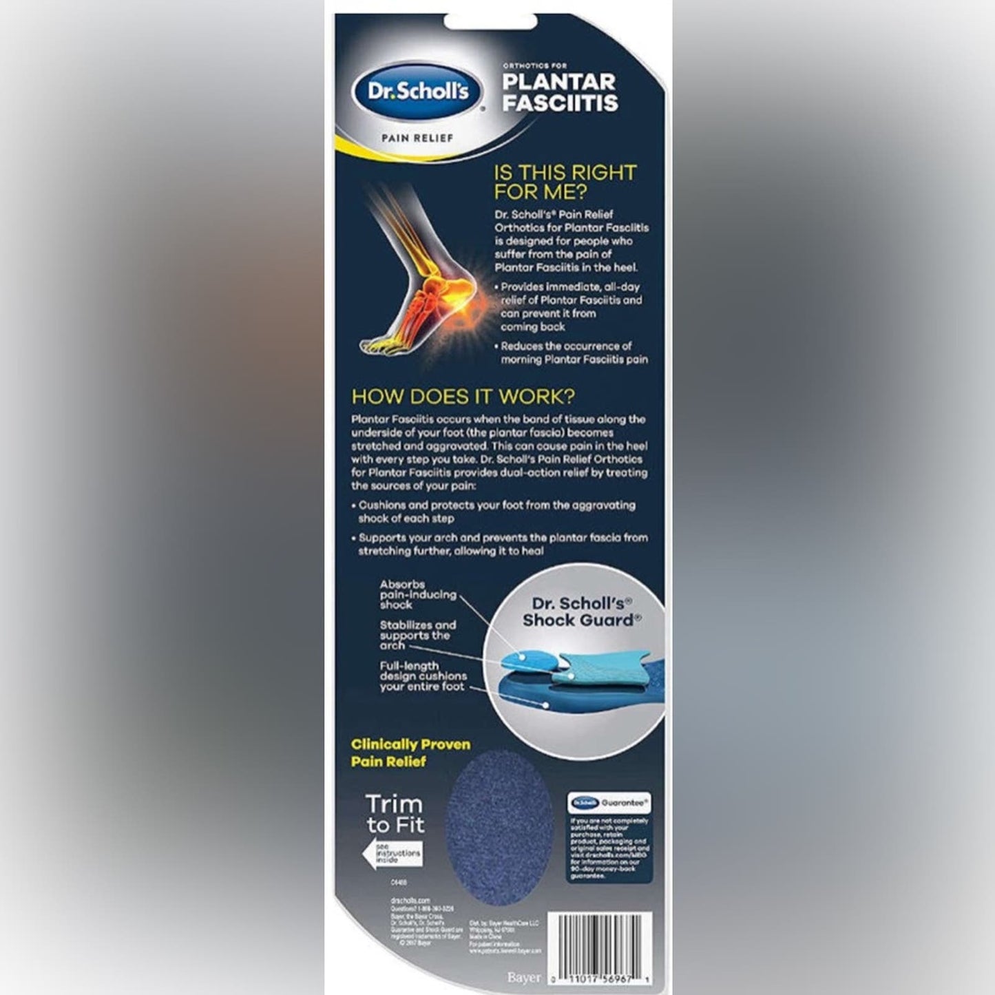 Dr. Scholl’s Tri orthotics for plantar fasciitis men’s (8-13)