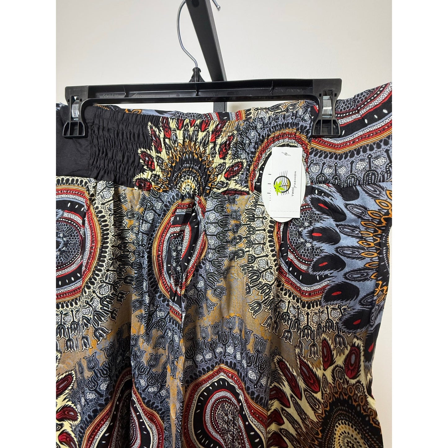 Boho Wide-Leg Wrap Pants – One Size