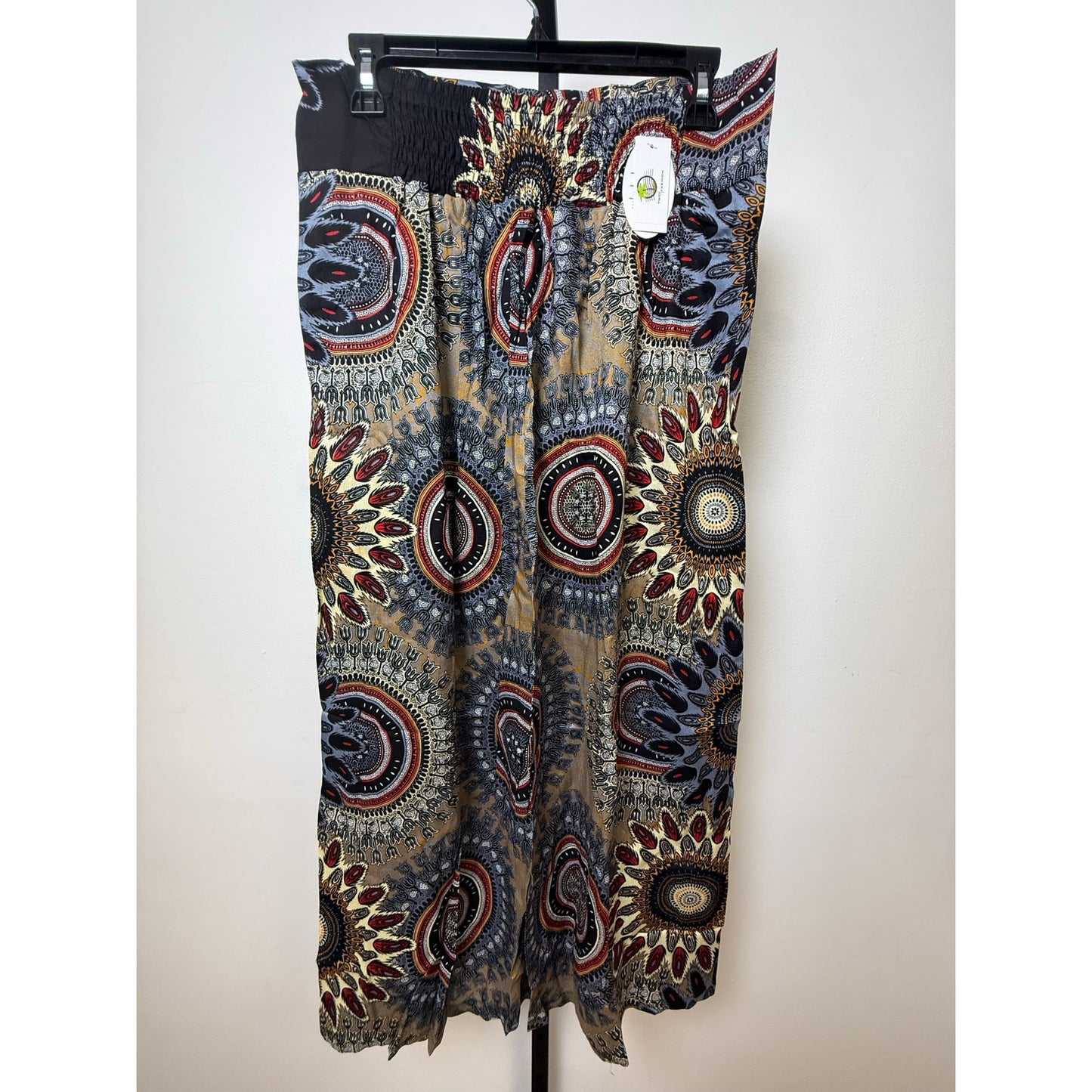 Boho Wide-Leg Wrap Pants – One Size