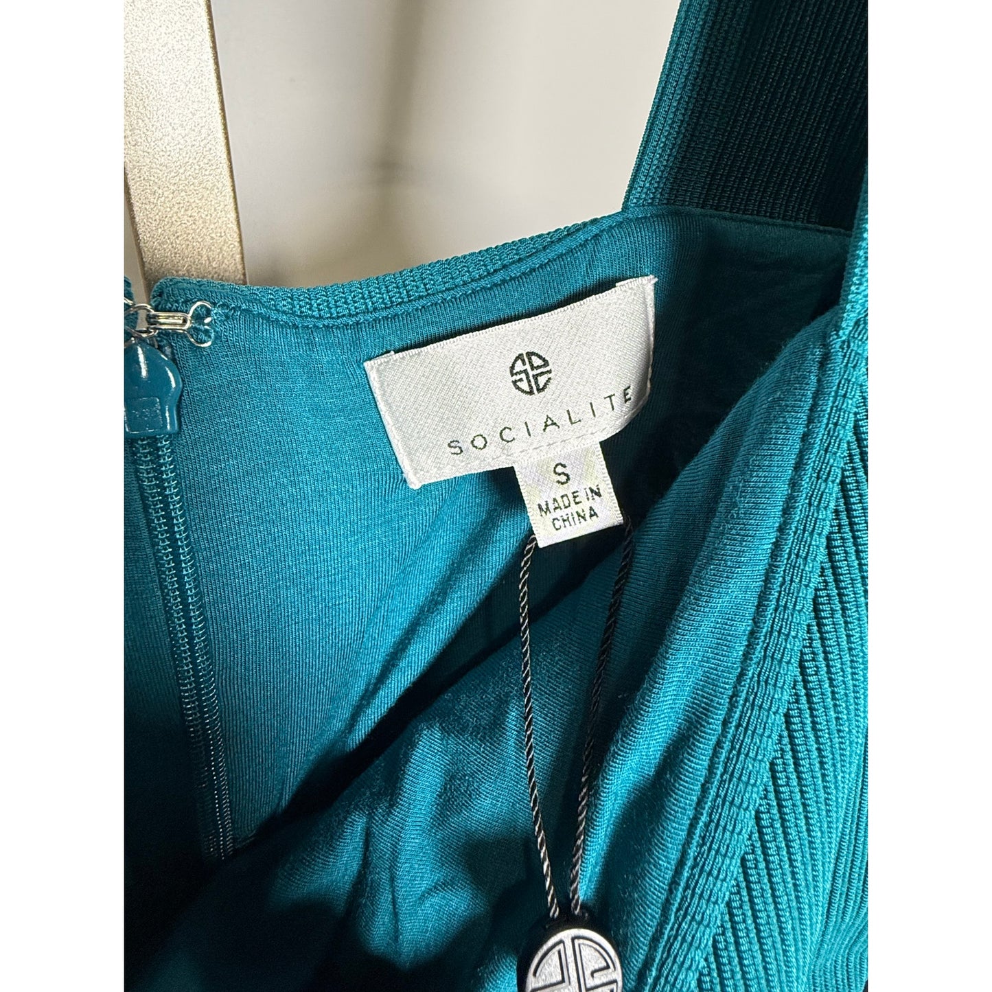 NWT Teal socialite knit midi dress
42” length