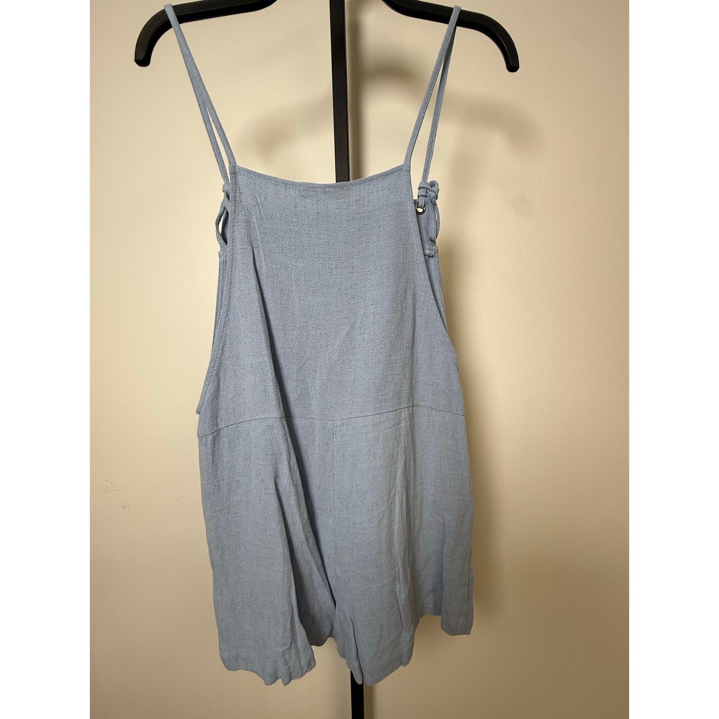 Blue Open-Back Romper – NWOT