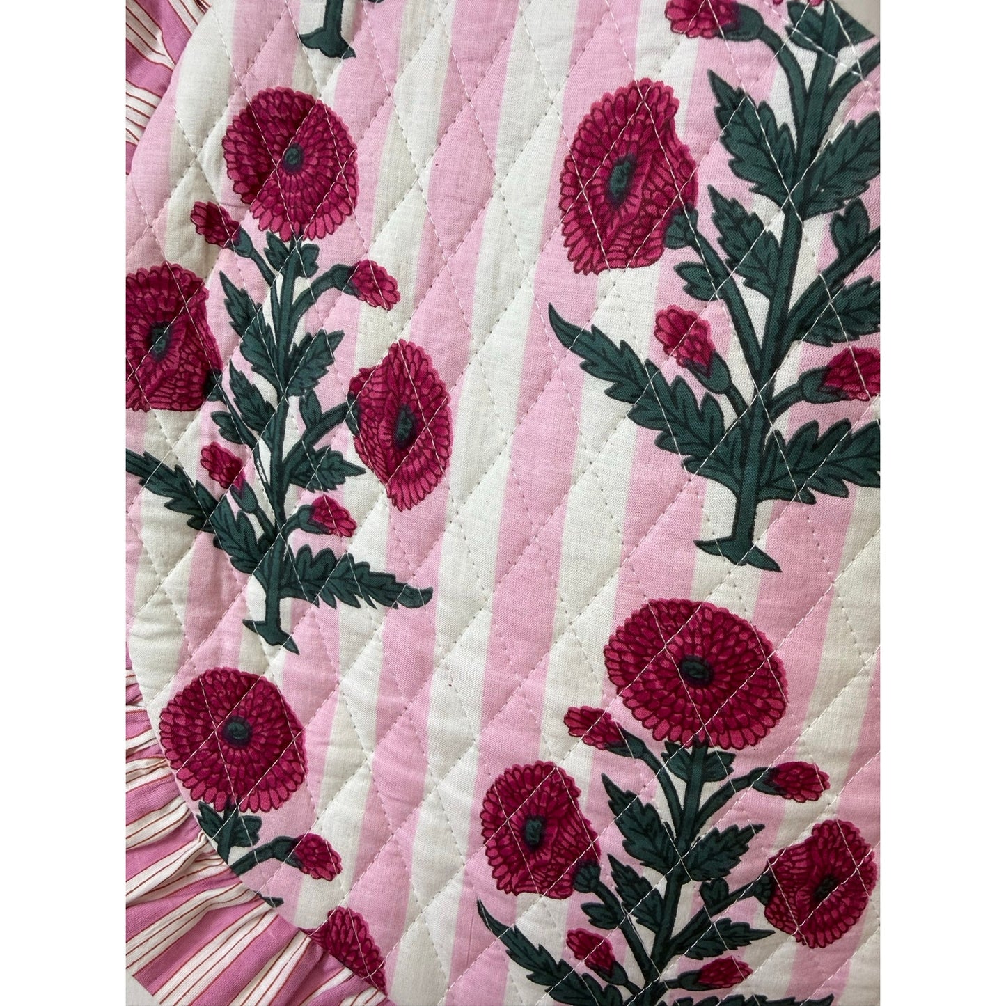 POL Floral Quilted Tote Bag – One Size