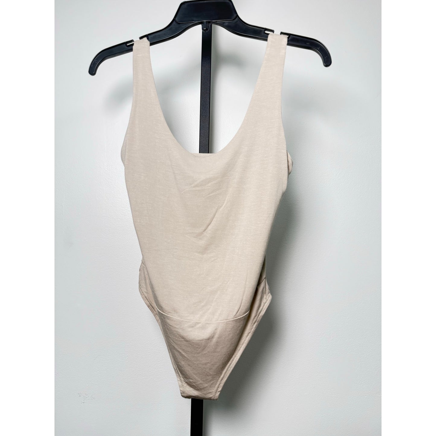 Beige Open-Back Bodysuit – NWOT