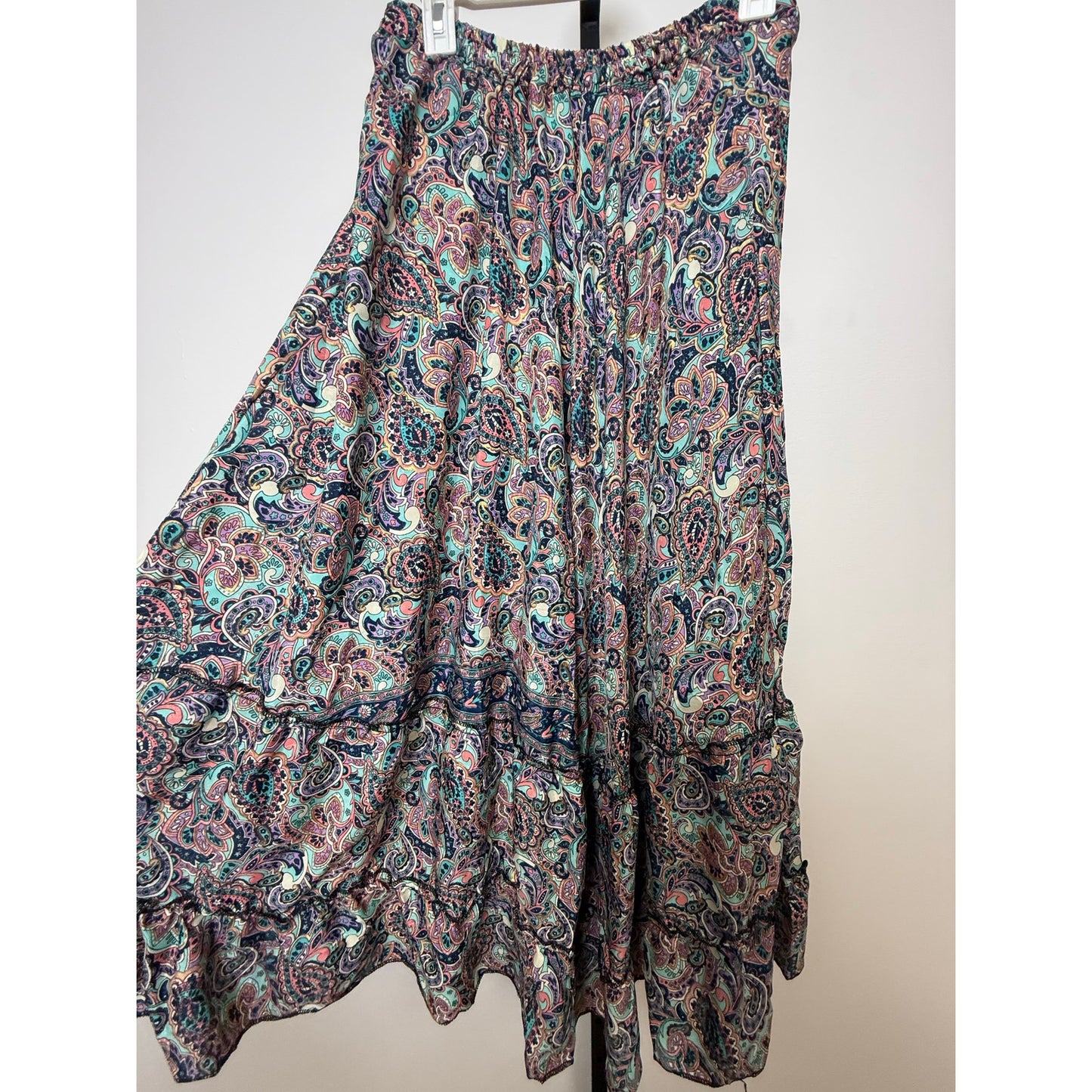 Boho Paisley Maxi Skirt