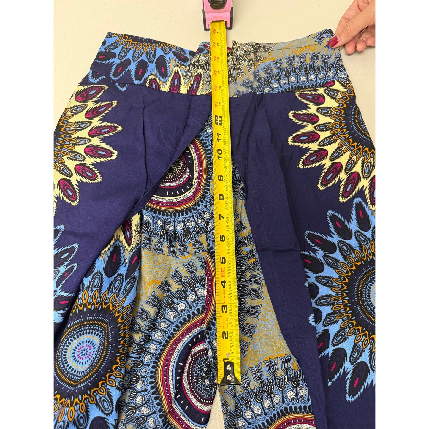 Boho Wide-Leg Wrap Pants – One Size