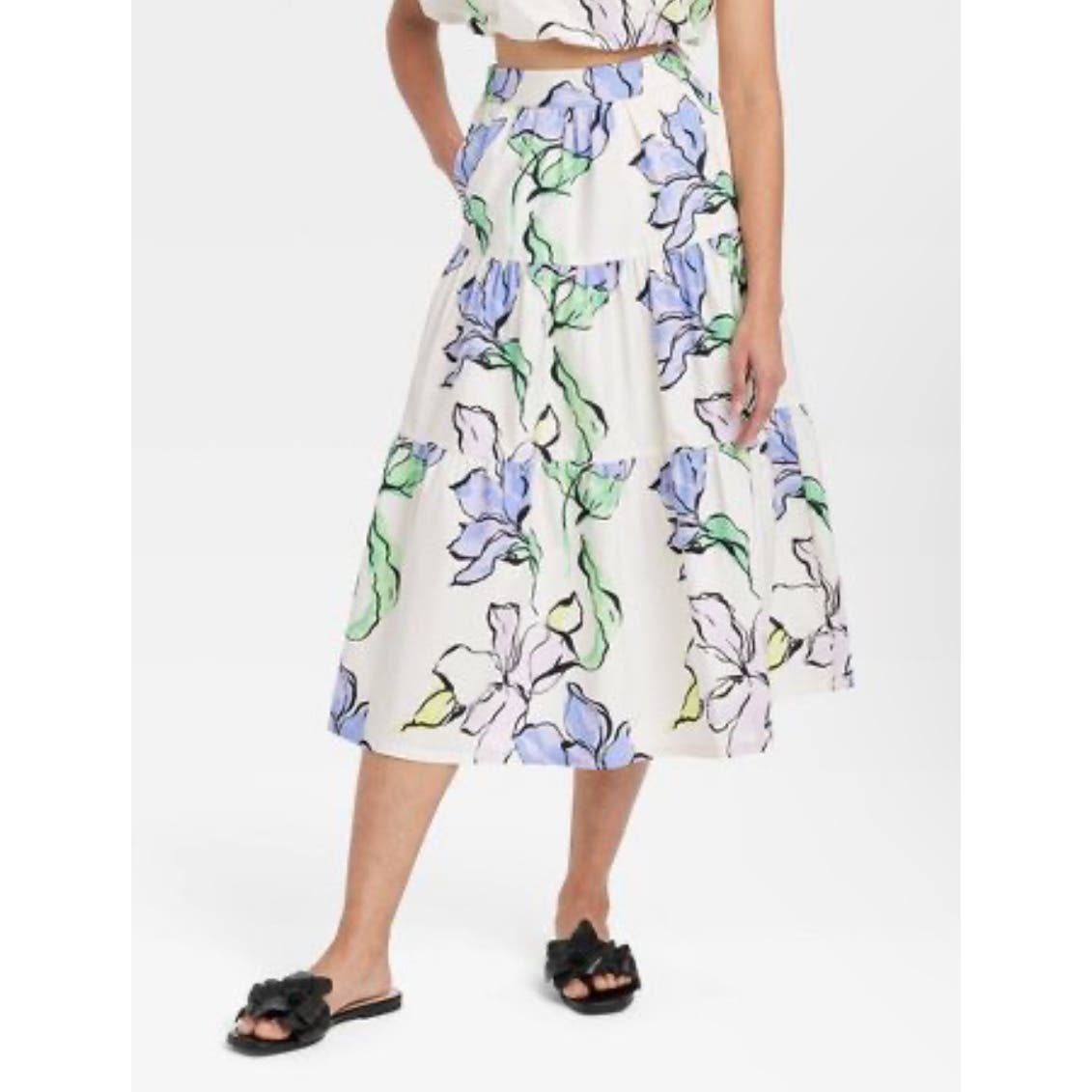 Women's A-Line Midi Skirt - A New Day