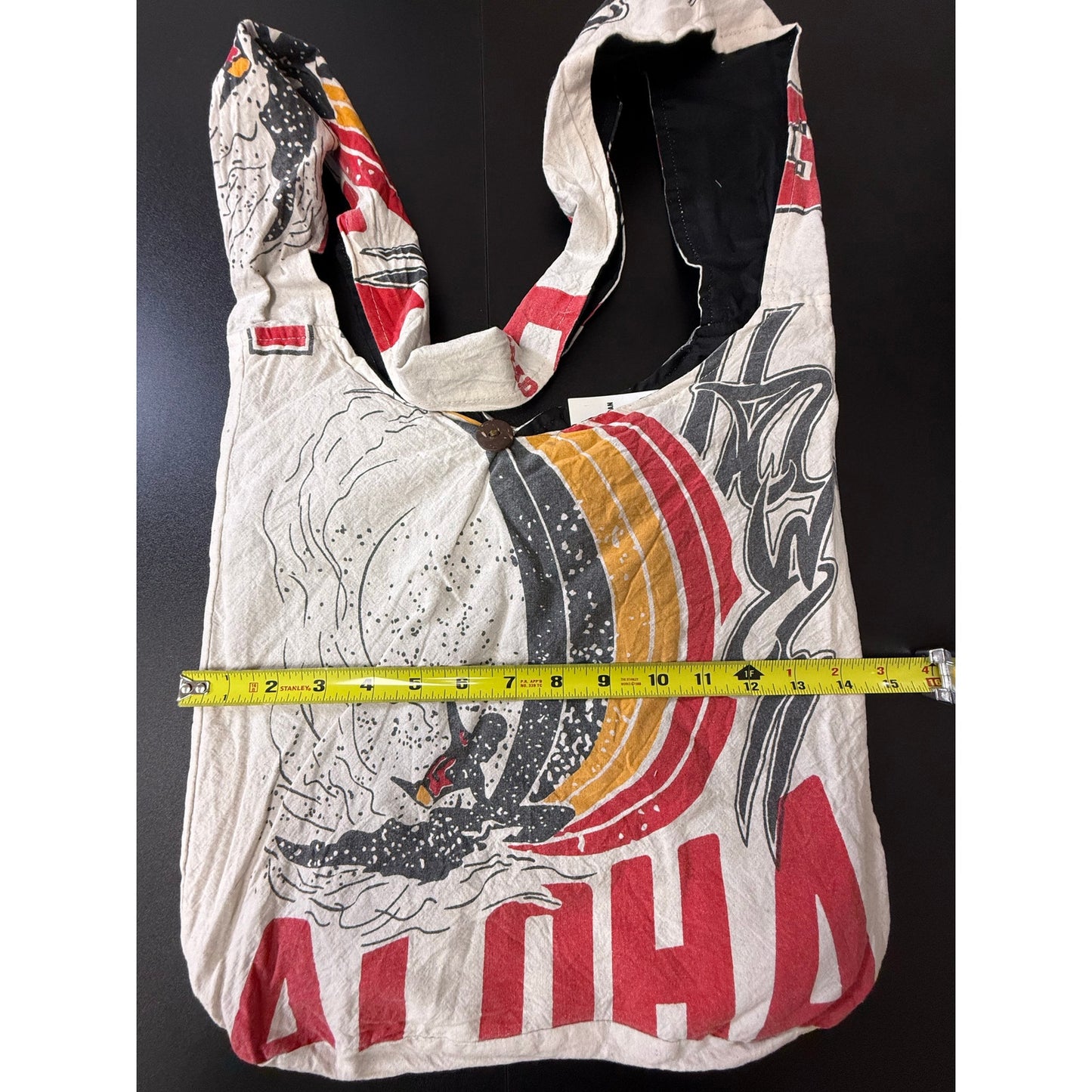 Aloha Flour Sack Purse Bag Cotton Tote Vintage Look Feed Sack Cross Body