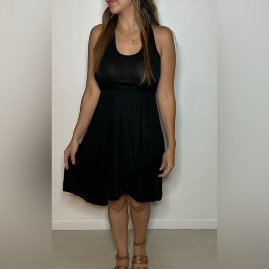 Mini Black basic Dress-beachwear