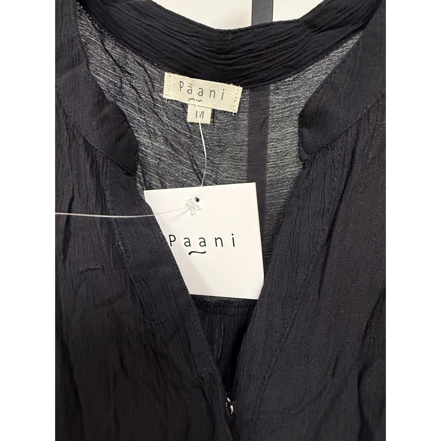 Black Boho Embroidered Dress – NWT