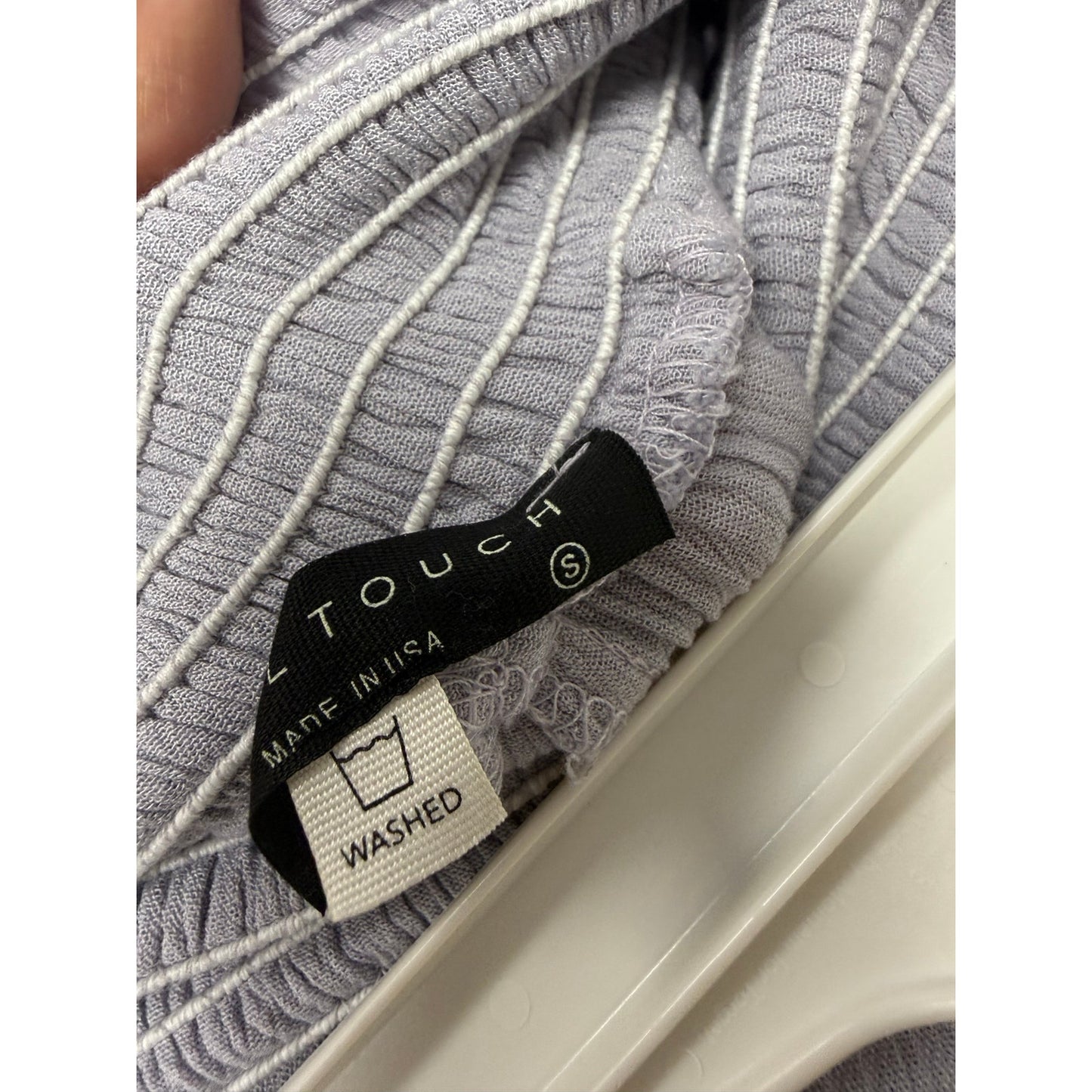 Wide smock waist wide leg pant