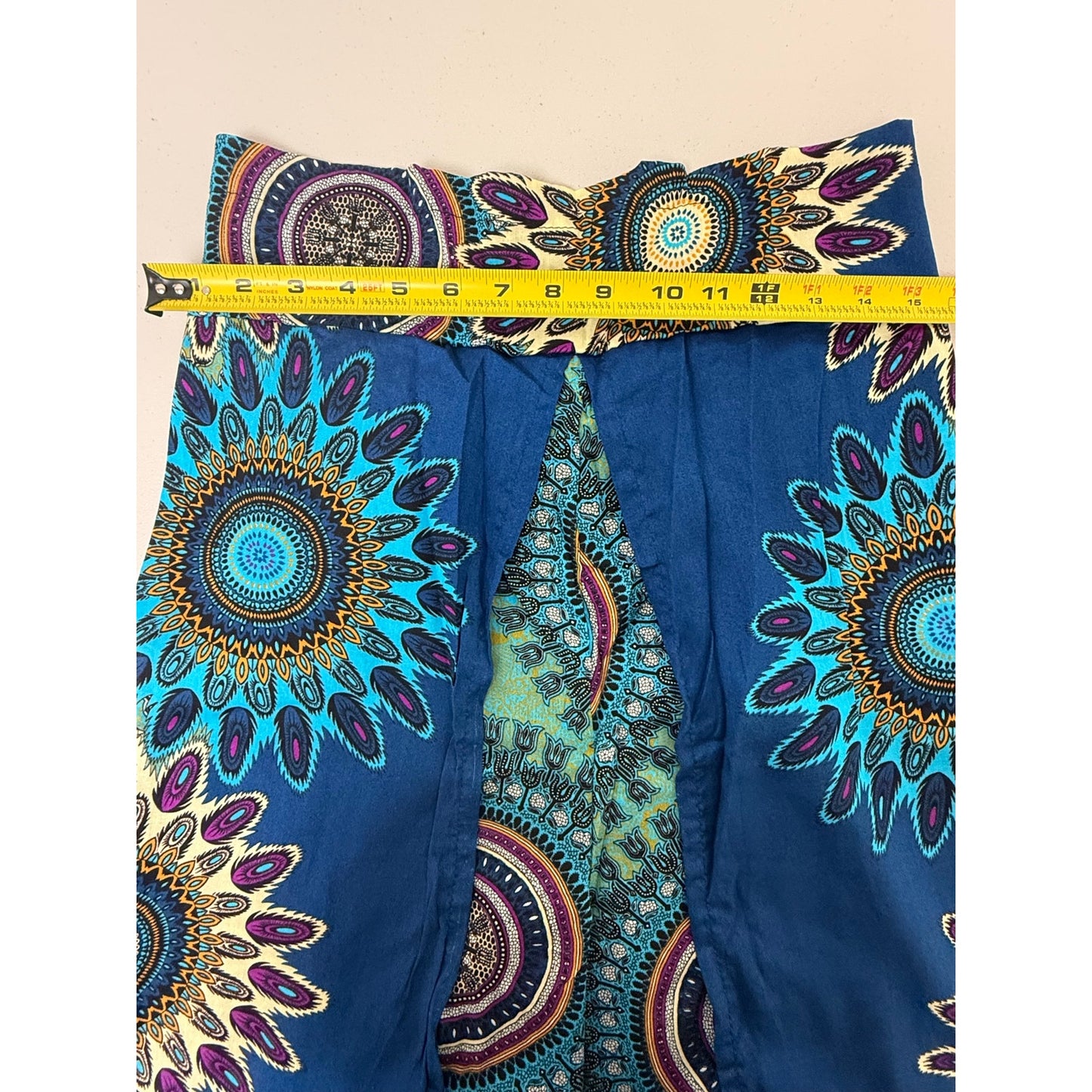 Boho Wide-Leg Wrap Pants – One Size