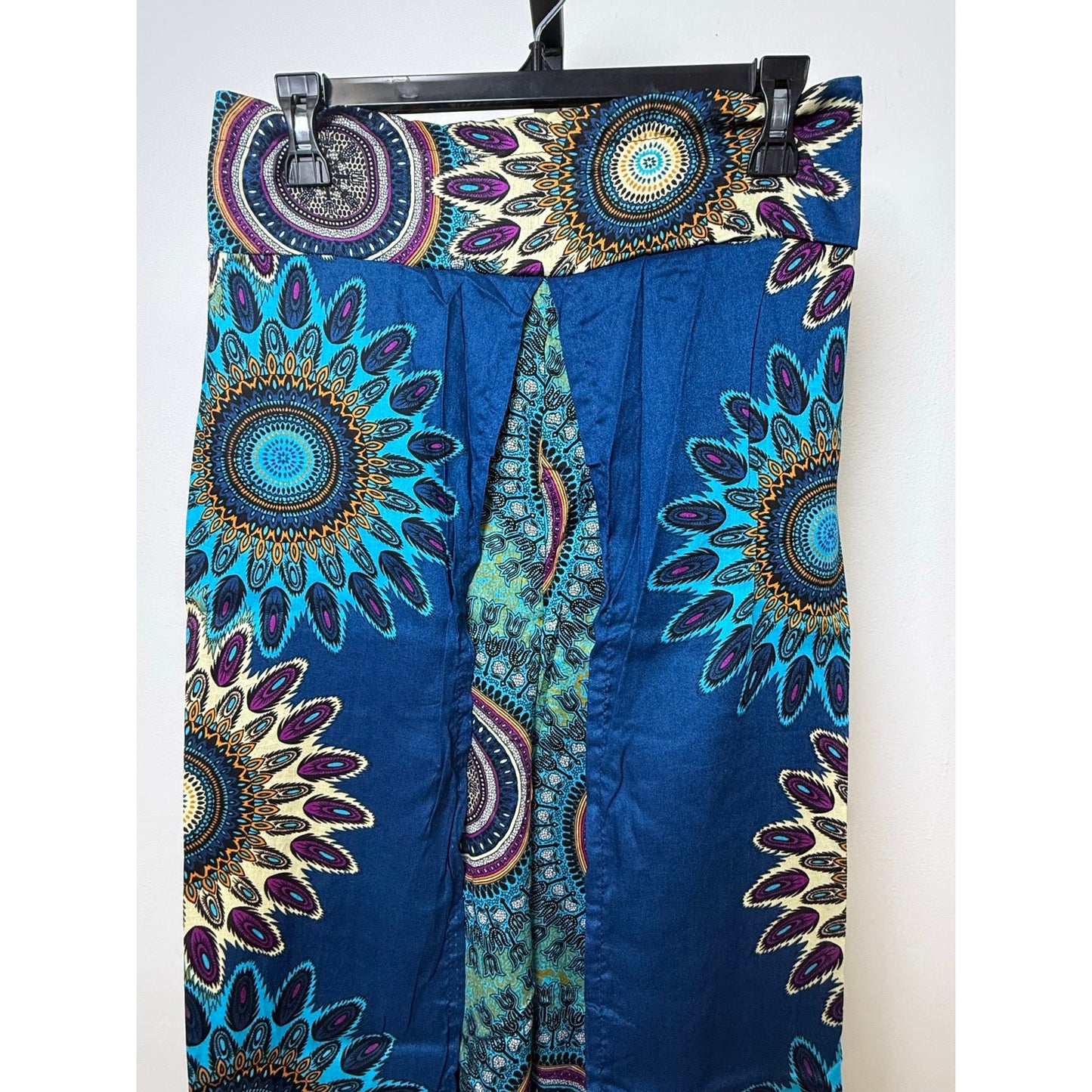 Boho Wide-Leg Wrap Pants – One Size