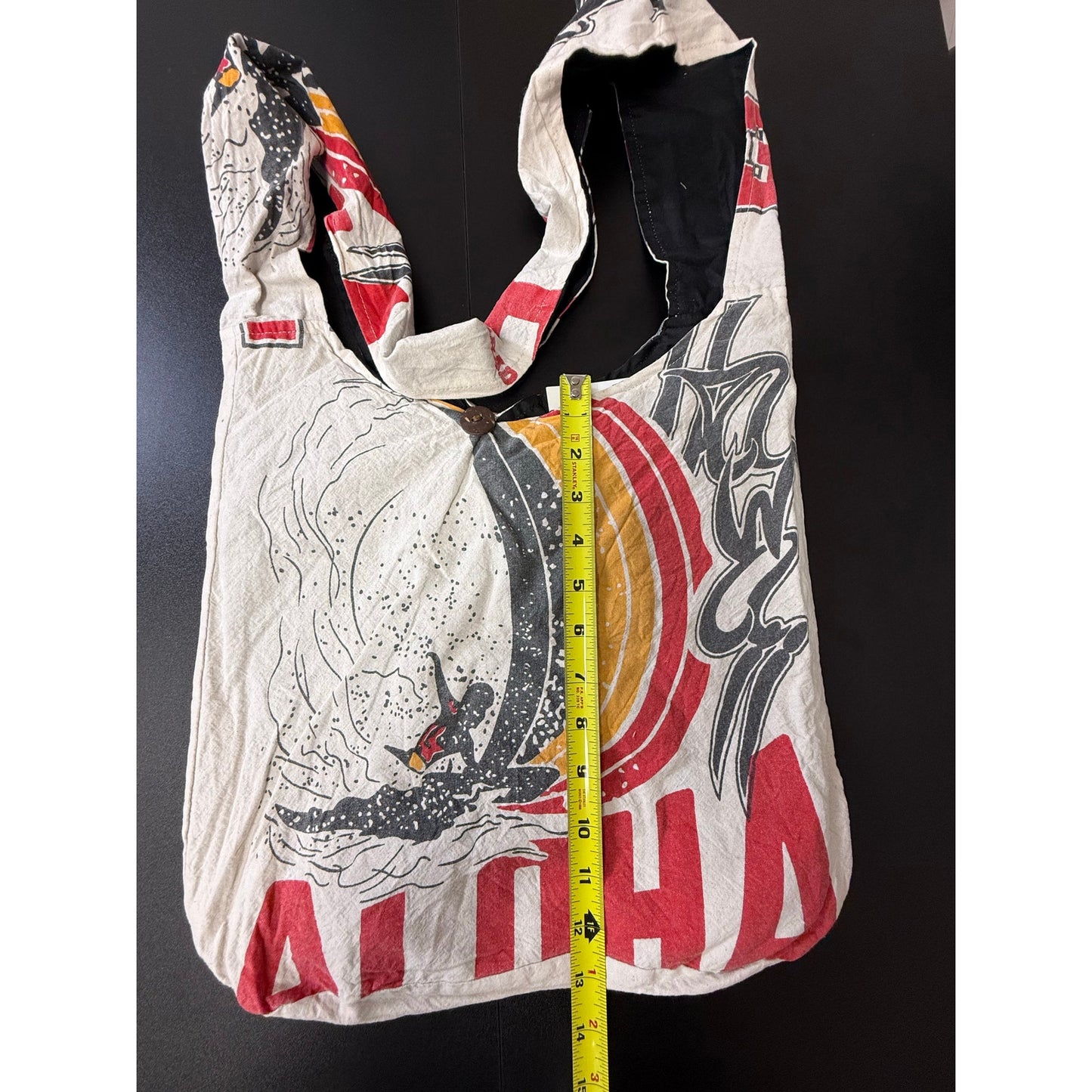 Aloha Flour Sack Purse Bag Cotton Tote Vintage Look Feed Sack Cross Body