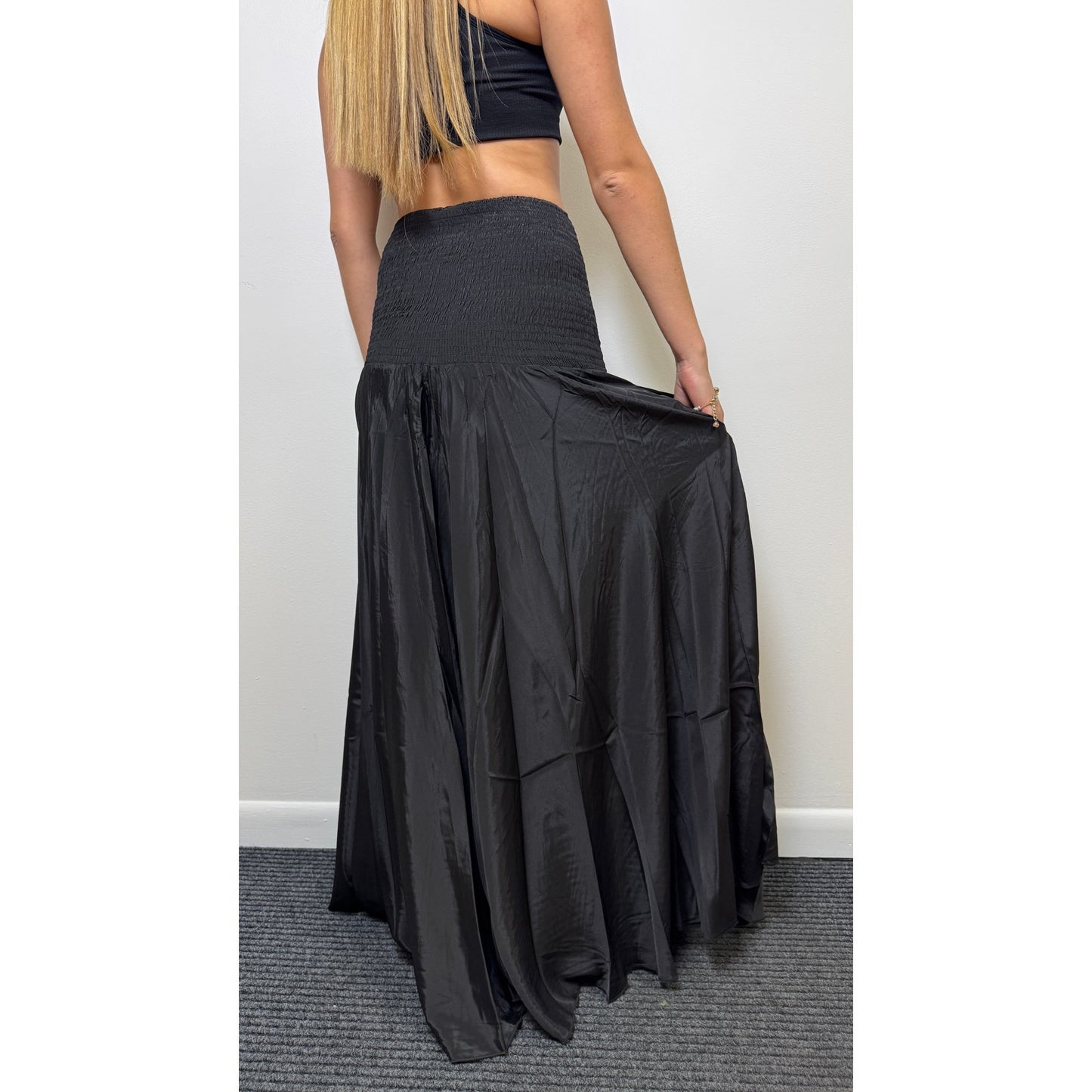 Waist Wide-Leg Pants