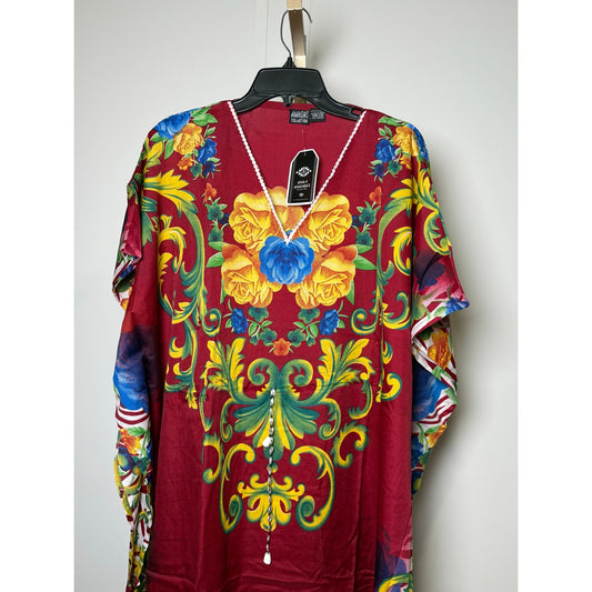 Maxi long Kaftan Women's Maxi Dress, Cover-Ups, One Size