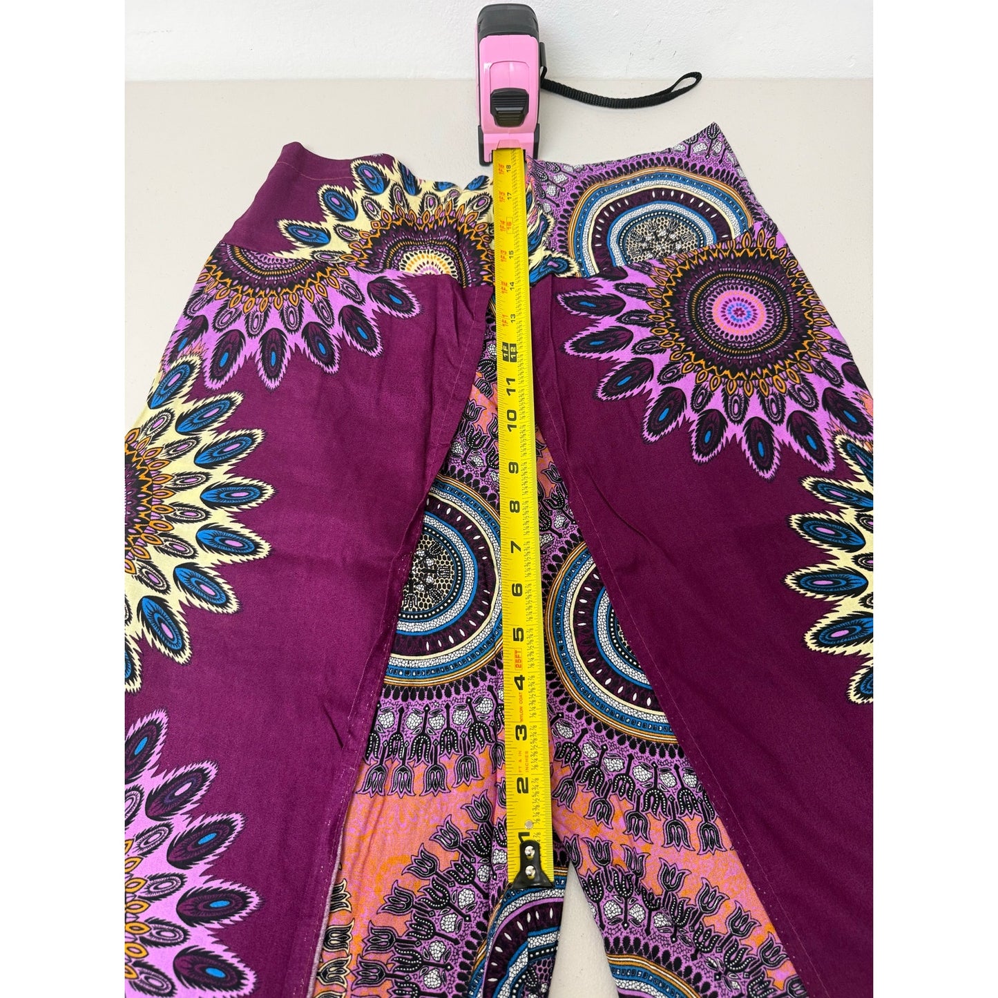 Boho Wide-Leg Wrap Pants – One Size